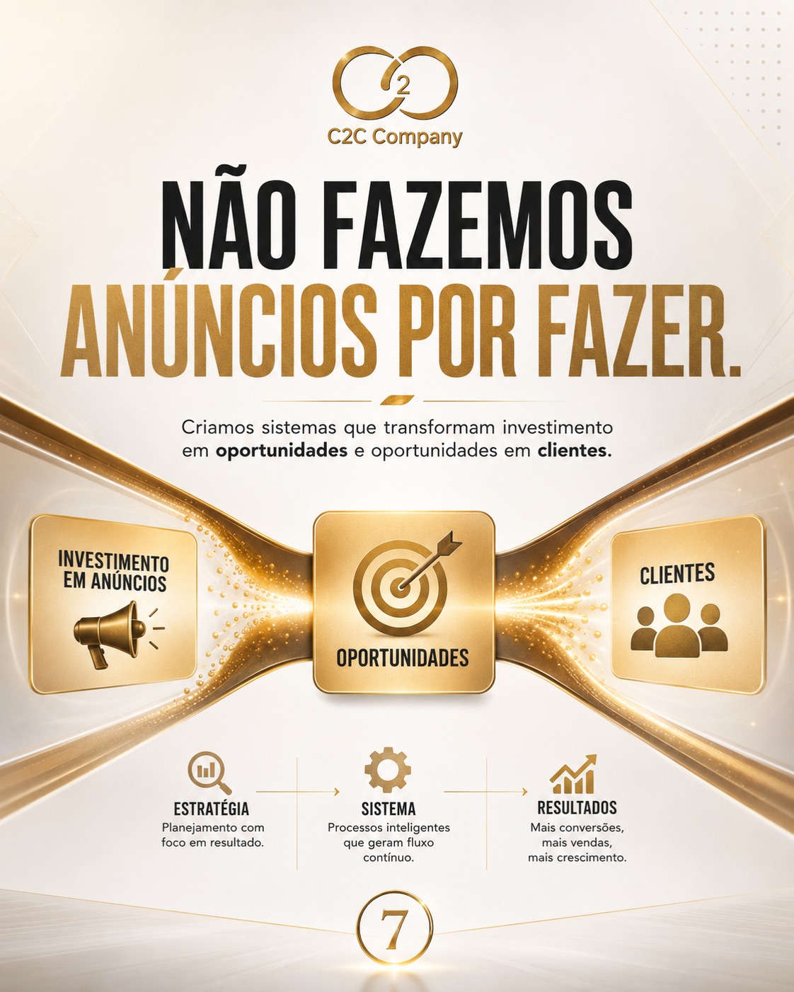 Não fazemos anúncios por fazer
